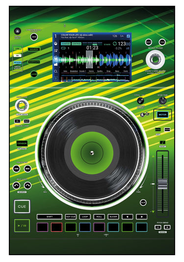 Denon DJ SC 5000 M Skin Green Lazer